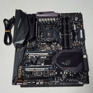 ASUS X370 ROG CROSSHAIR VI EXTREME IOパネル一体型 Socket AM4 ATXマザーボード RYZEN5000シリーズ対応 最新Bios 動作確認済 PCパーツ