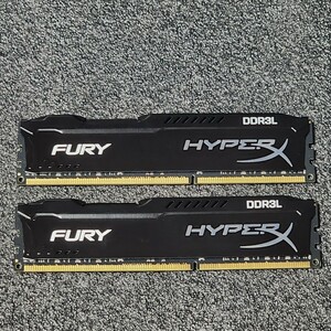 Kingston FURY HYPERX DDR3L-1600MHz 16GB (8GB×2枚キット) HX316LC10FBK2/16 動作確認済み デスクトップ用 PCメモリ 