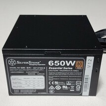 SilverStone SST-ET650-B 650W 80PLUS BRONZE認証 ATX電源ユニット 動作確認済み PCパーツ_画像1