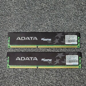 ADATA GAMING SERIES DDR3-1600MHz 8GB (4GB×2枚キット) AX3U1600GC4G9-2G 動作確認済み デスクトップ用 PCメモリ 