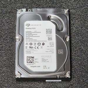 【送料無料】SEAGATE ST2000DM001-1ER164 2000GB/2TB 3.5インチ内蔵HDD 2018年製 フォーマット済み 正常品 PCパーツ 動作確認済