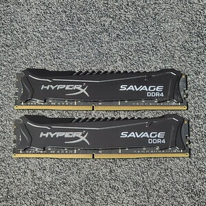 Kingston HyperX Savage DDR4-2666MHz 32GB (16GB×2枚キット) HX426C15BK2/32 動作確認済み デスクトップ用 PCメモリ (2)