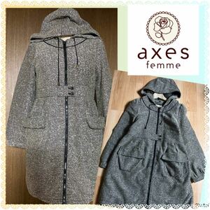  axes femme * with a hood .* Zip up * coat *....* feather woven 