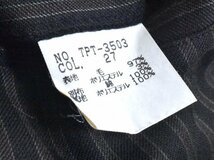 レア2000s古着 TORNADO MART ストライプ フレア ウール スラックス sizeM パンツ ブーツカット ワイド トルネードマート 2000年代 Y2K_画像6