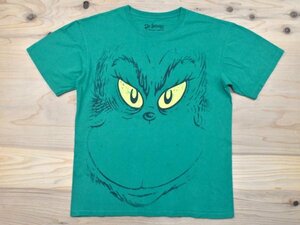 USA古着 Dr.Seuss ドクタースース グリンチ Tシャツ sizeM 緑 グリーン 絵本 キャラクター フェイス アメリカ アメカジ 海外