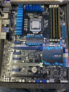 【ASUS】 P8Z77-V DELUXE動作確認済LGA1155　現役です！ I7-3770 メモリDDR3　24G付き