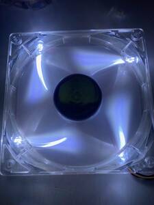 PC　ファン120mm　1個LED白（ホワイト）