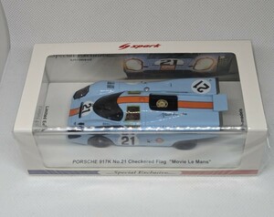 三栄書房特注 1/43 spark PORSCHE 917K Movie Le Mans スパーク 栄光のルマン ポルシェ スティーブ・マックイーン ルマン24時間レース WEC