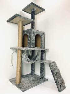 [ with translation * cheap exhibition!!] cat Chan . dream middle become cat tower gray 125CM/.. put nail .. hammock cat interior simple cat for 