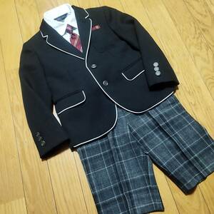 超美品　110男の子　入学式スーツ　Michelle Alfred ミッシェルアルフレッド フォーマルスーツ