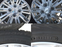 Weds JOKER ICE ワゴンR アルト N-BOX ムーヴ タント プレオ モコ 4.50B 100 +45 2018年製 9.5分山 145/80R13 4本 E06_画像6