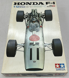 タミヤ ホンダ・HONDA F-1 人形1体つき 1/12 NO.11 当時物 ちょっと組み立て済品・当時物 中古品