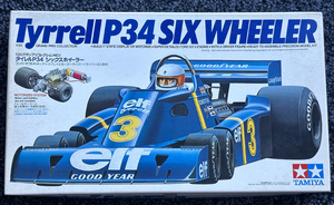 タミヤ タイレル・Tyrrell P34 SIX WHEELER コンバーチブルキット人形1体つき 1/20 NO.1当時物 新品未使用 ・未組み立て品
