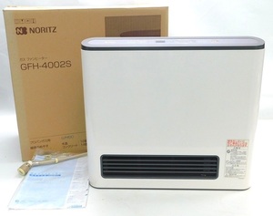 M627Mちょる☆美品☆NORITZ ノーリツ ガスファンヒーター GFH-4002S-W5 2013年製 プロパン・LPガス用 通電確認済み 暖房器具