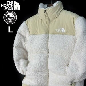 1円～!売切!【正規新品】THE NORTH FACE SHERPA NUPTSE JACKET ダウンジャケット ヌプシ モコモコ シェルパフリース ボア(L)白 190122-175