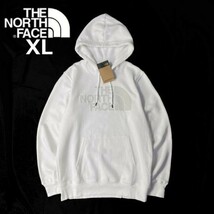 1円～!売切!【正規新品】THE NORTH FACE◆NOV HALFDOME HOODIE パーカー スウェット 2022最新 立体ロゴ 男女兼用 キャンプ(XL)白 181130-30_画像1