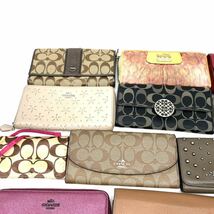 1円～ 財布 小物 まとめ 18点 COACH ケイトスペード イブサンローラン メンズ レディース 長財布 ブランド ハイブランド 小銭入れ_画像5