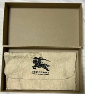 バーバリーBurberry 長財布(箱・袋付）小銭入、カード入有美品