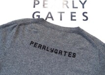 ★美品★PEARLY GATES パーリーゲイツ / PG89 カシミヤ100％ クルーネックセーター / サイズ４_画像3