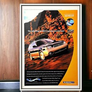  that time thing USA Subaru Legacy Lancaster advertisement / poster EJ20 EZ30 catalog old car Subaru Legacy Outback BH9 BHE GT-B STi 1/18