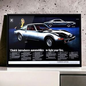 USA 当時物!! オペルGT 広告 /ポスター 1900GT 1100GT 東邦モーターズ Opel GT ヘッドライト 2000GT オペル・GT カタログ 中古 オペル A3