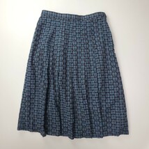 ＊c 【華やかなデザイン】 SANS FIN サンファン 刺繍 チェック柄 セットアップ スーツ 11ARサイズ 婦人服 ジャケット / ミディ丈 スカート_画像6