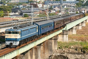 鉄道 デジ 写真 画像 EL群馬県民の日号 EF65-501 旧型客車 1