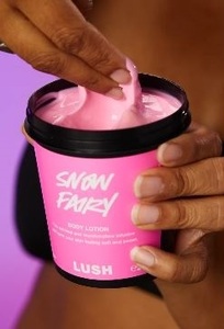 訳あり LUSH ラッシュ SNOW FAIRY ボディローション 440g　★特典フェアリーキャンディサンプル付