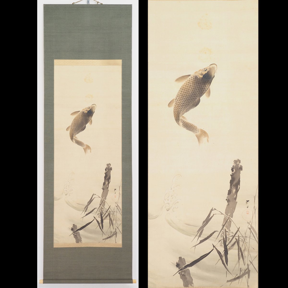 2023年最新】Yahoo!オークション -絵画 日本画 鯉(日本画)の中古品