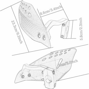 ハンドガード オフロード バイク カスタム ホンダ CRF50F XR50R CRF70 CRF100 CRF110F CRF125F CR125R CR250R CRF250R CRF450R CRF250Xの画像6