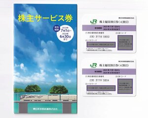 JR東日本 株主優待割引券(2枚) と 株主サービス券のセット 有効期限2024年6月30日まで