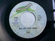 7inch クイーン Queen / Need Your Loving Tonight / ROCK IT(PRIME JIVE) 夜の天使 ロック・イット 国内盤 P-654E_画像3