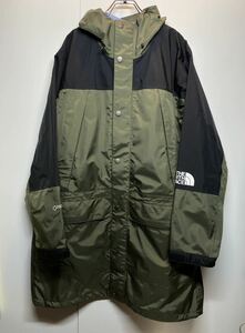 【M】USED THE NORTH FACE MOUNTAIN RAINTEX COAT ノースフェイス マウンテン コート ゴアテックス カーキ (NP11940) G2357