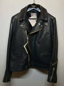 【46】美品 Lewis Leathers Tight Fit Cyclone N avy SheepSkin ルイスレザー タイトフィット サイクロン ネイビー シープスキン G2340