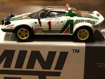 1/64 MINI GT / TSM MODEL ランチアストラトス 1977 ラリーモンテカルロ優勝車 左ハンドル_画像1