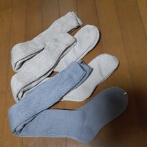 ◎11レディース　かなり厚手　暖たかロングタイプ靴下3足セット(54)_画像3