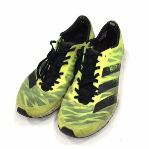 1円 アディダス サイズ 27.5cm ADIZERO TAKUMI SEN 7 ランニングシューズ FW9152 メンズ 蛍光イエロー×ブラック