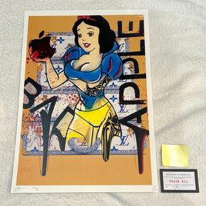 DEATH NYC 白雪姫 ルイヴィトン LOUISVUITTON アップル Apple macbook 世界限定100枚 ポップアート アートポスター 現代アート KAWS Banksy