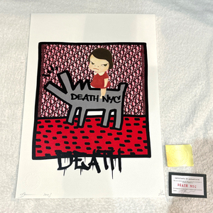 DEATH NYC 奈良美智 NARAYOSHITOMO ディオール DIOR キースヘリング 世界限定100枚 アートポスター KAWS ポップアート 現代アート