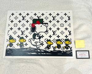 DEATH NYC スヌーピー SNOOPY ルイヴィトン LOUISVUITTON ポップアート PEANUTS アートポスター 現代アート 世界限定100枚 KAWS Banksy