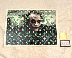 世界限定100枚 DEATH NYC ジョーカー JOKER バットマン BATMAN ルイヴィトン LOUISVUITTON ポップアート アートポスター 現代アート Banksy