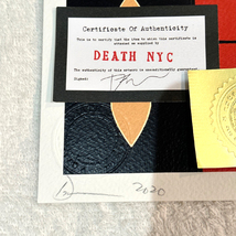 世界限定100枚 DEATH NYC スヌーピー SNOOPY ルイヴィトン LOUISVUITTON ポップアート PEANUTS アートポスター 現代アート KAWS Banksy_画像2