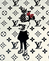 世界限定100枚 DEATH NYC バンクシー Banksy「BOMB HUGGER」ルイヴィトン LOUISVUITTON ポップアート アートポスター 現代アート KAWS_画像3