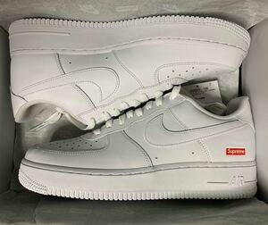 未試着 新品 赤紐無 Supreme NIKE Air Force1 Low 27cm シュプリーム ナイキ エアフォース1 ロー af1 ホワイト white 白 us9 27.0