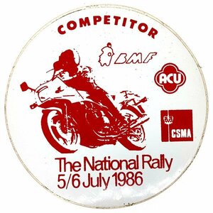 ナショナル ラリー １９８６ ビンテージ デカール THE NATIONAL RALLY 5/6 JULY 1986 Vintage Decal ステッカー Sticker