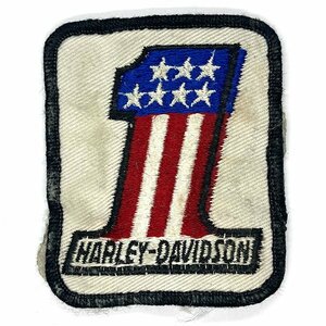 ハーレー・ダビッドソン ナンバーワン ビンテージ パッチ Harley Davidson #1 Vintage Patch バイカー HARLEY-DAVIDSON AMF Biker No1