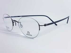 439ユーロ（62800円）　RODENSTOCK ローデンストック　R7052 H メガネフレーム　メンズ　レディース　眼鏡 ブラック×シルバー 日本製　1