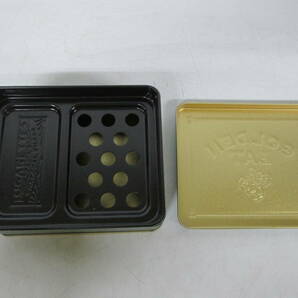 【1114n Y6782】缶ケース型 灰皿 缶灰皿 GOLDEN BAT ゴールデンバット サイズ/10×12×4.7cm たばこ ノベルティ 当時物の画像4