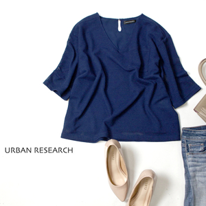 ☆☆☆☆ 美品 Urban Research アーバンリサーチ ☆☆ 大人可愛い 裏地シフォン メッシュ編み ニット プルオーバー F 春 夏 21B02