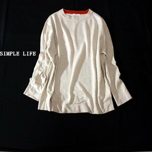 ☆☆ 美品 レナウン SIMPLE LIFE ☆☆ カシミヤ100％ メンズ ニット セーター L 秋 冬 23B11